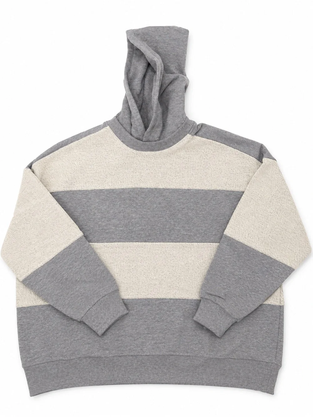 WE-AR4 Inside Out Hoodie Grey Heather Size L NWT Oversized Designer Sweatshirt - Picture 3 of 8